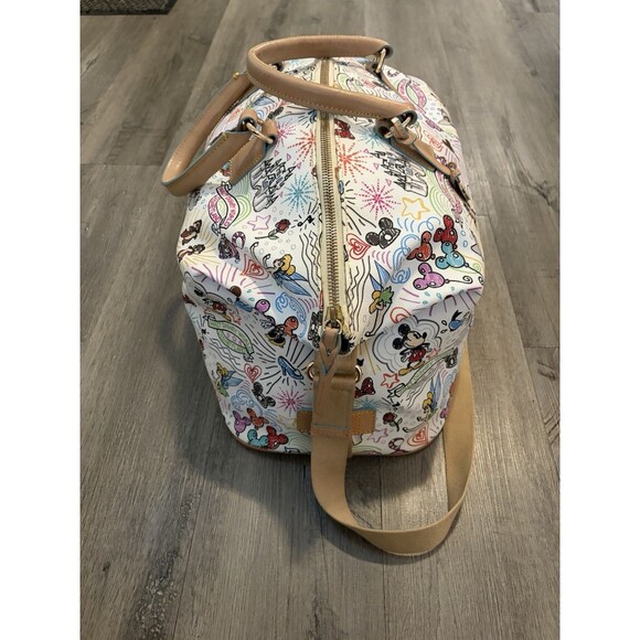 Authentic Disney Parks Dooney & Bourke Sketch Weekender Tote Duffle Bag Luggage - Picture 6 of 11